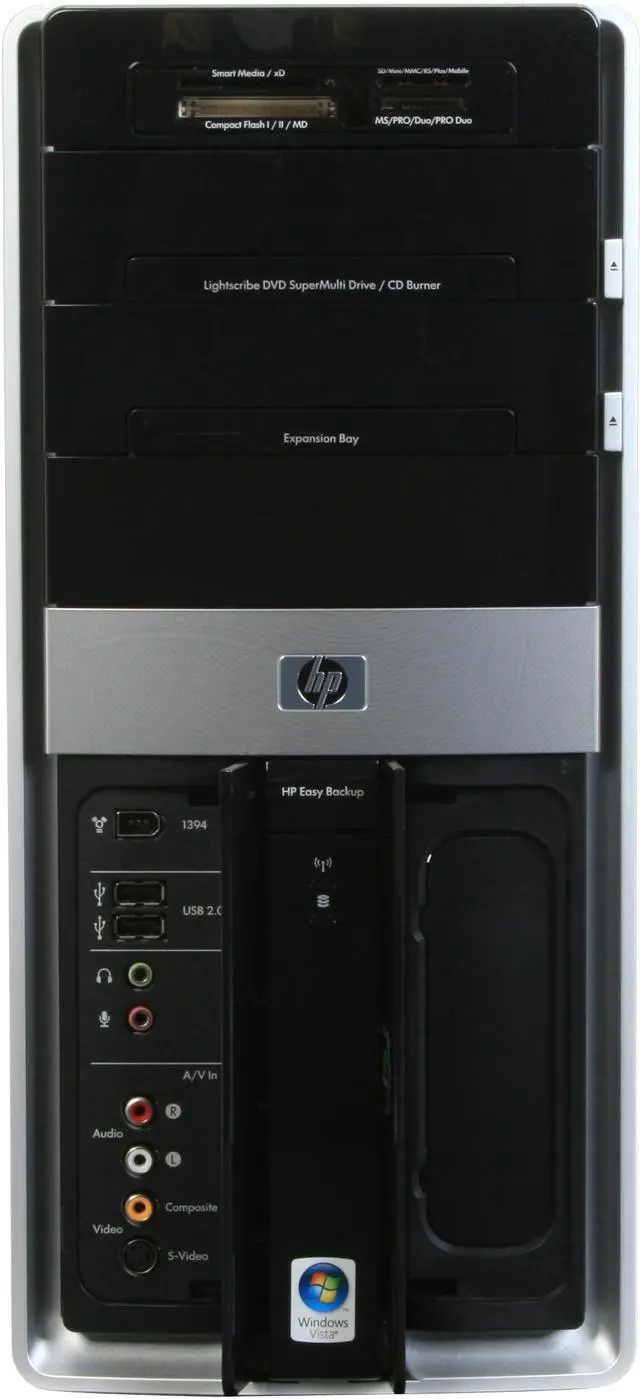 Alt view image 7 of 20 - HP Desktop PC Pavilion M9350F(KQ498AA) AMD Phenom X4 9850 6GB DDR2 750GB HDD NVIDIA GeForce 9800 GT Windows Vista Home Premium 64-bit
