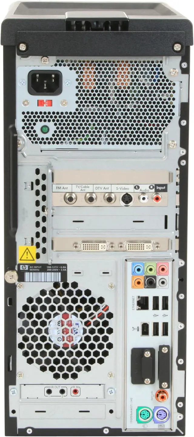Alt view image 16 of 20 - HP Desktop PC Pavilion M9350F(KQ498AA) AMD Phenom X4 9850 6GB DDR2 750GB HDD NVIDIA GeForce 9800 GT Windows Vista Home Premium 64-bit