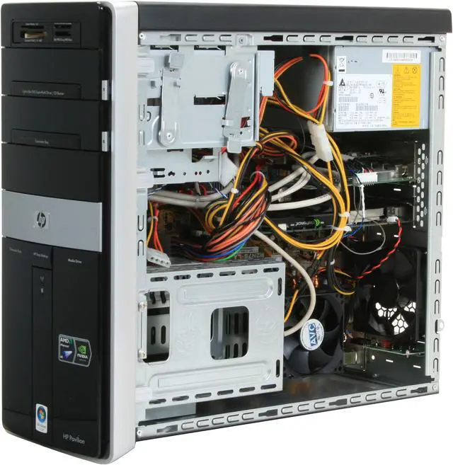 Alt view image 14 of 20 - HP Desktop PC Pavilion M9350F(KQ498AA) AMD Phenom X4 9850 6GB DDR2 750GB HDD NVIDIA GeForce 9800 GT Windows Vista Home Premium 64-bit