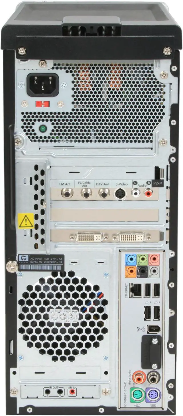 Alt view image 16 of 20 - HP Desktop PC Pavilion Elite M9360F(KQ499AA) Intel Core 2 Quad Q9300 8GB DDR2 1TB HDD NVIDIA GeForce 9800 GT Windows Vista Home Premium 64-bit