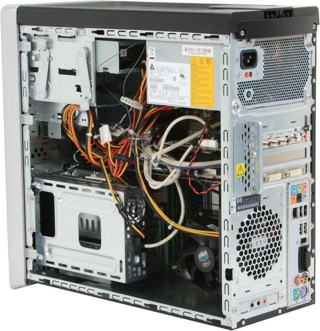 Alt view image 10 of 20 - HP Desktop PC Pavilion Elite M9360F(KQ499AA) Intel Core 2 Quad Q9300 8GB DDR2 1TB HDD NVIDIA GeForce 9800 GT Windows Vista Home Premium 64-bit