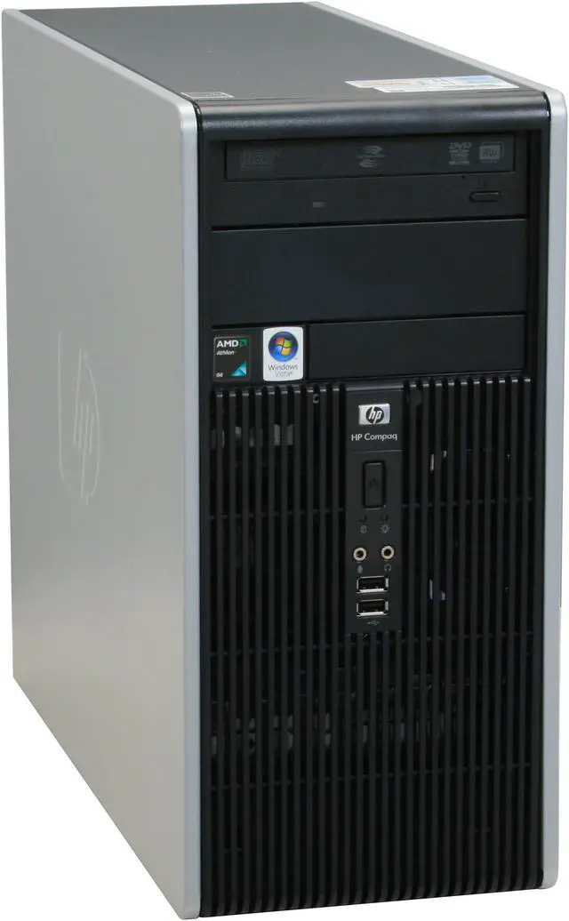 Alt view image 2 of 19 - HP Compaq Desktop PC dc5750(KA620UT#ABA) AMD Athlon X2 5400B 2GB DDR2 500GB HDD ATI Radeon Xpress 1150 Integrated Windows Vista Business / XP Professional downgrade