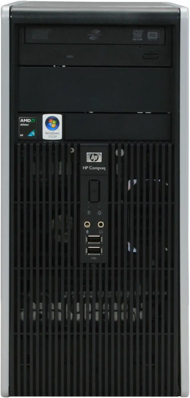 Alt view image 3 of 19 - HP Compaq Desktop PC dc5750(KA620UT#ABA) AMD Athlon X2 5400B 2GB DDR2 500GB HDD ATI Radeon Xpress 1150 Integrated Windows Vista Business / XP Professional downgrade