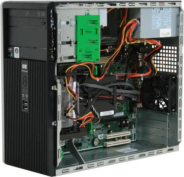 Alt view image 12 of 19 - HP Compaq Desktop PC dc5750(KA620UT#ABA) AMD Athlon X2 5400B 2GB DDR2 500GB HDD ATI Radeon Xpress 1150 Integrated Windows Vista Business / XP Professional downgrade