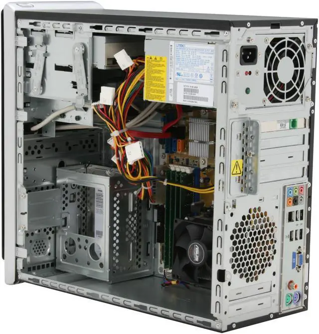 Alt view image 8 of 18 - HP Desktop PC Pavilion A6407C(KQ422AAR) 4400+ 3GB DDR2 360GB HDD NVIDIA GeForce 6150 SE Windows Vista Home Premium