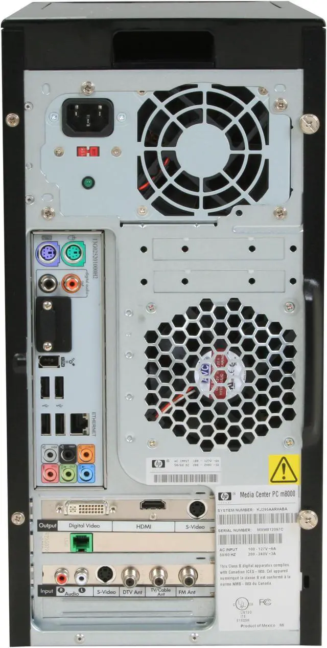 Alt view image 16 of 20 - HP Desktop PC Pavilion M8425F(KJ295AAR) Intel Core 2 Quad Q6700 3GB DDR2 1TB HDD NVIDIA GeForce 8500 GT Windows Vista Home Premium