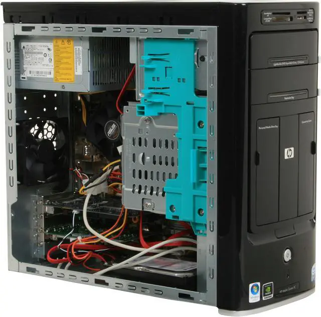 Alt view image 13 of 20 - HP Desktop PC Pavilion M8425F(KJ295AAR) Intel Core 2 Quad Q6700 3GB DDR2 1TB HDD NVIDIA GeForce 8500 GT Windows Vista Home Premium