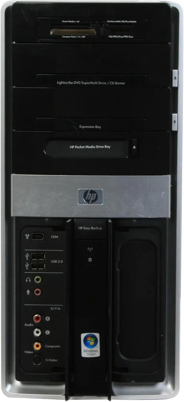 Alt view image 6 of 20 - HP Desktop PC Pavilion Elite M9260F(KJ381AAR) Intel Core 2 Quad Q6700 4GB DDR2 1TB HDD NVIDIA GeForce 8600 GT Windows Vista Home Premium 64-bit
