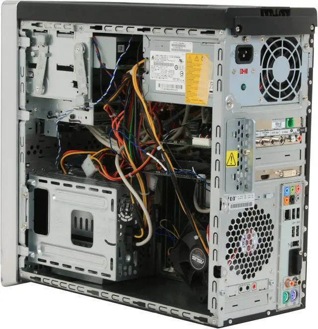 Alt view image 10 of 20 - HP Desktop PC Pavilion Elite M9260F(KJ381AAR) Intel Core 2 Quad Q6700 4GB DDR2 1TB HDD NVIDIA GeForce 8600 GT Windows Vista Home Premium 64-bit