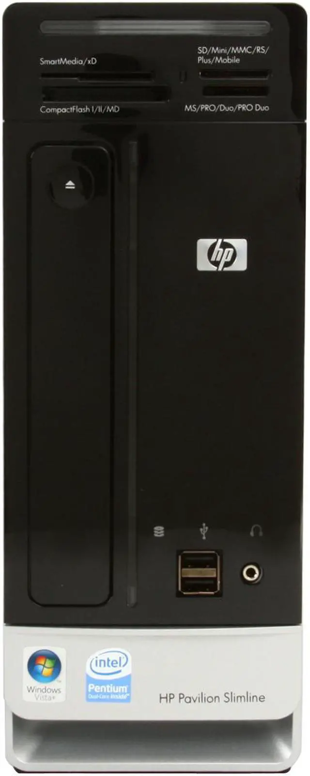 Alt view image 3 of 19 - HP Desktop PC Pavilion Slimline S3620F(FK785AA) Intel Pentium E5200 4GB DDR2 500GB HDD NVIDIA GeForce 7100 Windows Vista Home Premium 64-bit
