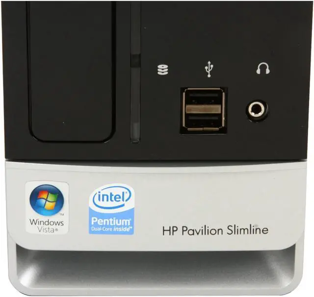 Alt view image 5 of 19 - HP Desktop PC Pavilion Slimline S3620F(FK785AA) Intel Pentium E5200 4GB DDR2 500GB HDD NVIDIA GeForce 7100 Windows Vista Home Premium 64-bit