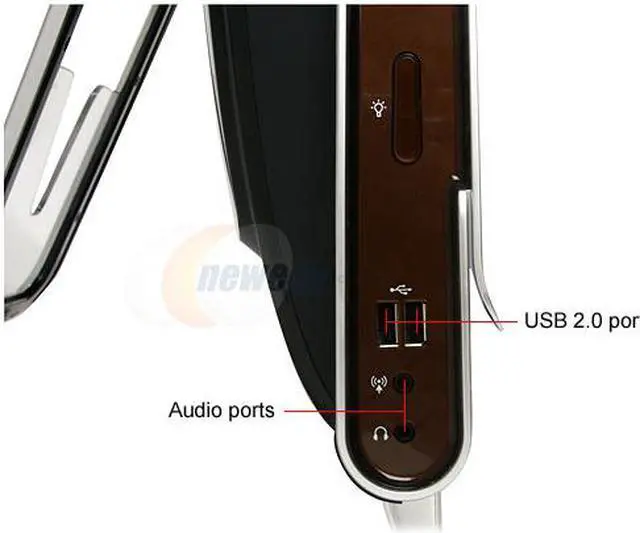 Alt view image 9 of 16 - HP Desktop PC TouchSmart IQ804(KT457AA) Intel Core 2 Duo T5850 4GB DDR2 500GB HDD 25.5" Windows Vista Home Premium 64-bit