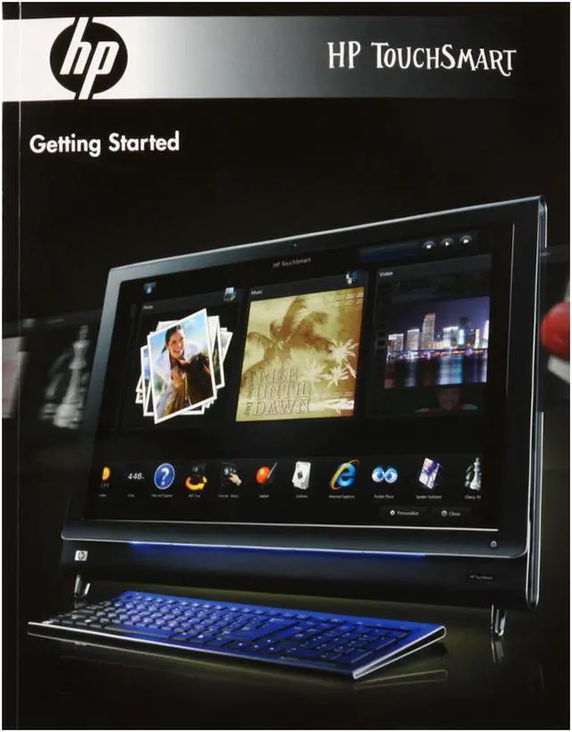 Alt view image 15 of 16 - HP Desktop PC TouchSmart IQ804(KT457AA) Intel Core 2 Duo T5850 4GB DDR2 500GB HDD 25.5" Windows Vista Home Premium 64-bit