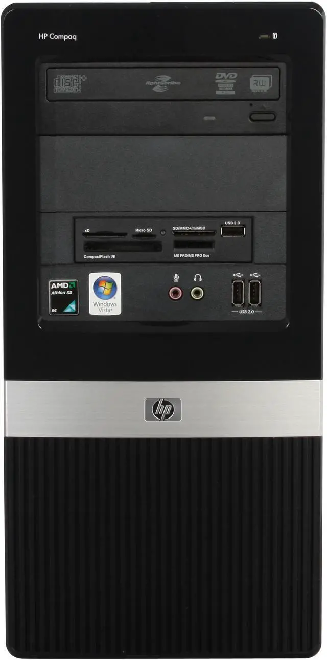 Alt view image 3 of 19 - HP Compaq Desktop PC dx2450(KR609UT#ABA) AMD Athlon X2 5400B 2GB DDR2 160GB HDD NVIDIA GeForce 6150 SE Windows Vista Business / XP Professional downgrade