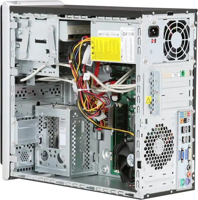Alt view image 8 of 18 - HP Desktop PC Pavilion A6600F(FK792AAR) Intel Pentium E2200 3GB DDR2 320GB HDD NVIDIA GeForce 7100 Windows Vista Home Premium 64-bit