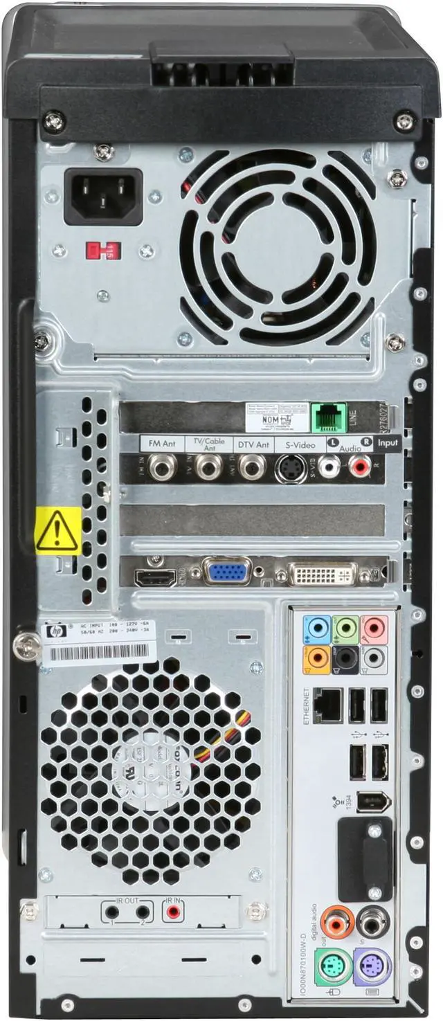 Alt view image 15 of 19 - HP Desktop PC Pavilion Elite M9340F(KQ497AAR) Intel Core 2 Quad Q6700 6GB DDR2 750GB HDD NVIDIA GeForce 9500 GS Windows Vista Home Premium 64-bit