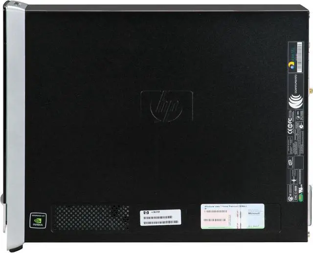Alt view image 14 of 19 - HP Desktop PC Pavilion Slimline S3620F(FK785AAR) Intel Pentium E5200 4GB DDR2 500GB HDD NVIDIA GeForce 7100 Windows Vista Home Premium 64-bit