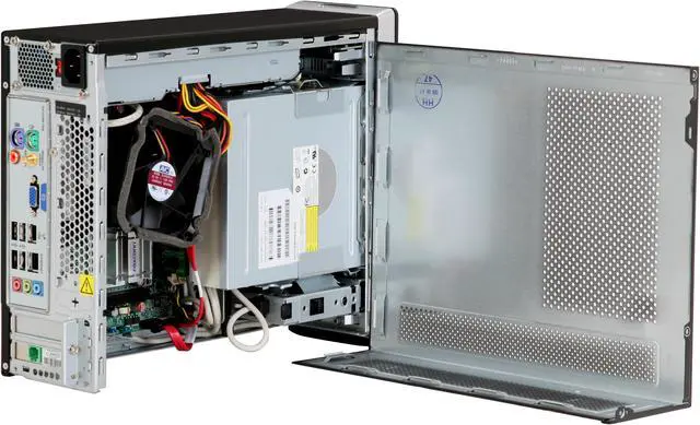 Alt view image 9 of 19 - HP Desktop PC Pavilion Slimline S3620F(FK785AAR) Intel Pentium E5200 4GB DDR2 500GB HDD NVIDIA GeForce 7100 Windows Vista Home Premium 64-bit