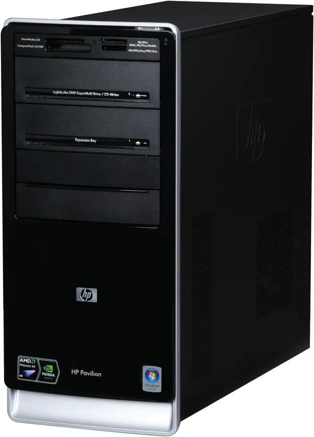 Alt view image 4 of 18 - HP Desktop PC Pavilion A6700F(FQ565AA) AMD Phenom X4 9150e 4GB DDR2 500GB HDD NVIDIA GeForce 6150 SE Windows Vista Home Premium 64-bit