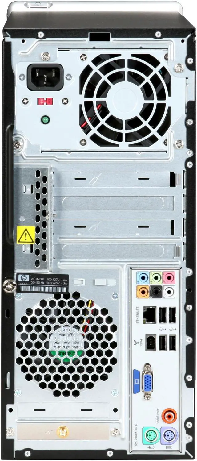 Alt view image 14 of 18 - HP Desktop PC Pavilion A6700F(FQ565AA) AMD Phenom X4 9150e 4GB DDR2 500GB HDD NVIDIA GeForce 6150 SE Windows Vista Home Premium 64-bit