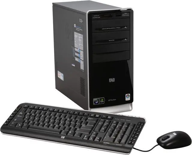Main image of HP Desktop PC Pavilion A6720F(FQ564AA) AMD Phenom X4 9550 6GB DDR2 640GB HDD NVIDIA GeForce 9100 Windows Vista Home Premium 64-bit
