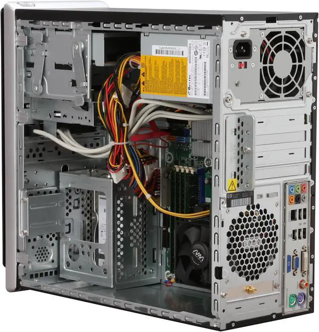 Alt view image 10 of 20 - HP Desktop PC Pavilion A6720F(FQ564AA) AMD Phenom X4 9550 6GB DDR2 640GB HDD NVIDIA GeForce 9100 Windows Vista Home Premium 64-bit