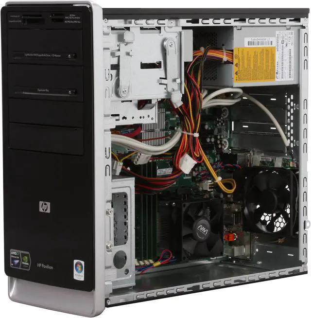 Alt view image 14 of 20 - HP Desktop PC Pavilion A6720F(FQ564AA) AMD Phenom X4 9550 6GB DDR2 640GB HDD NVIDIA GeForce 9100 Windows Vista Home Premium 64-bit