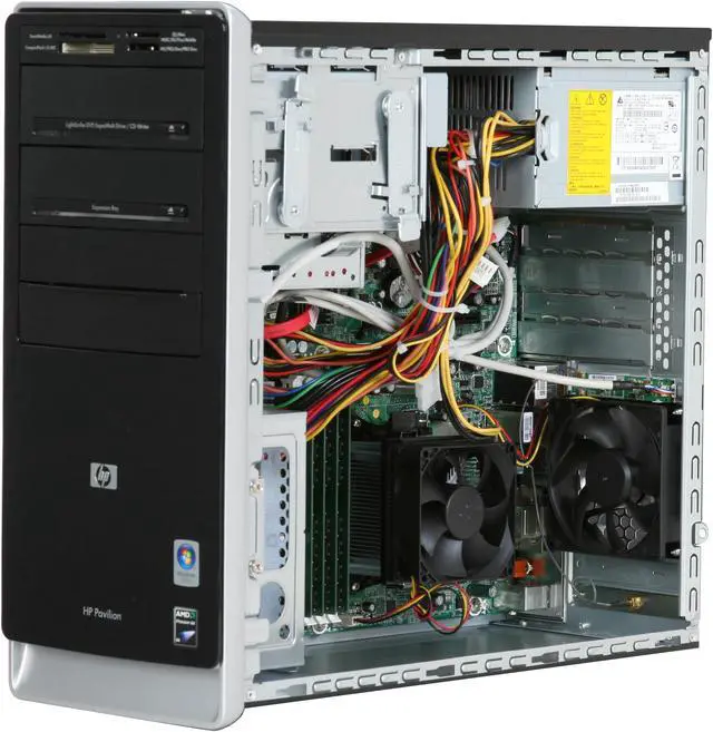 Alt view image 12 of 18 - HP Desktop PC Pavilion A6750F(FQ563AA) AMD Phenom X4 9650 8GB DDR2 750GB HDD ATI Radeon HD 3200 Windows Vista Home Premium 64-bit