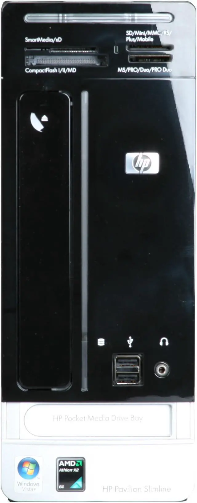 Alt view image 5 of 19 - HP Desktop PC Pavilion Slimline S3700F(FQ568AA) 5000+ 3GB DDR2 320GB HDD NVIDIA GeForce 6150 SE Windows Vista Home Premium