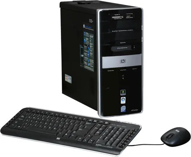 Main image of HP Desktop PC Pavilion Elite M9520F(FQ561AA) Intel Core 2 Quad Q8300 8GB DDR2 750GB HDD NVIDIA GeForce 9600 GS Windows Vista Home Premium 64-bit