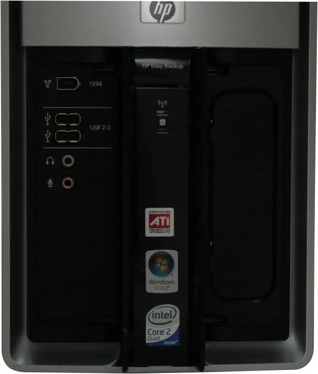 Alt view image 6 of 19 - HP Desktop PC Pavilion Elite M9550F(FQ560AA) Intel Core 2 Quad Q9300 8GB DDR2 1TB HDD ATI Radeon HD 4850 Windows Vista Home Premium 64-bit