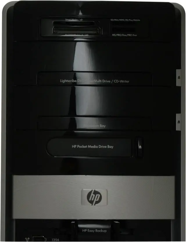 Alt view image 7 of 19 - HP Desktop PC Pavilion Elite M9550F(FQ560AA) Intel Core 2 Quad Q9300 8GB DDR2 1TB HDD ATI Radeon HD 4850 Windows Vista Home Premium 64-bit