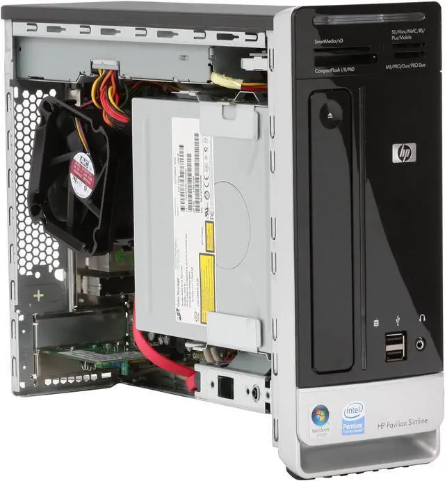 Alt view image 13 of 19 - HP Desktop PC Pavilion Slimline S3720F(FQ567AA) Intel Pentium E5200 4GB DDR2 500GB HDD NVIDIA GeForce 7100 Windows Vista Home Premium 64-bit