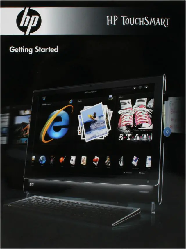 Alt view image 10 of 11 - HP Desktop PC TouchSmart IQ524(NC701AA) Intel Core 2 Duo T6400 4GB DDR2 500GB HDD 22" Windows Vista Home Premium 64-bit