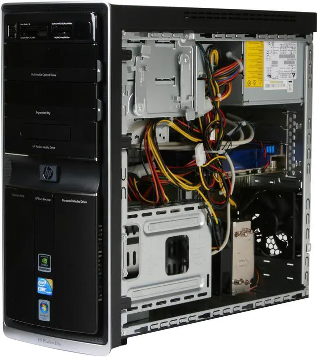 Alt view image 9 of 11 - HP Desktop PC Pavilion Elite E9180F(NP267AA#ABA) Intel Core i7-920 9GB DDR3 1TB HDD NVIDIA GeForce GTS 250 Windows Vista Home Premium 64-bit