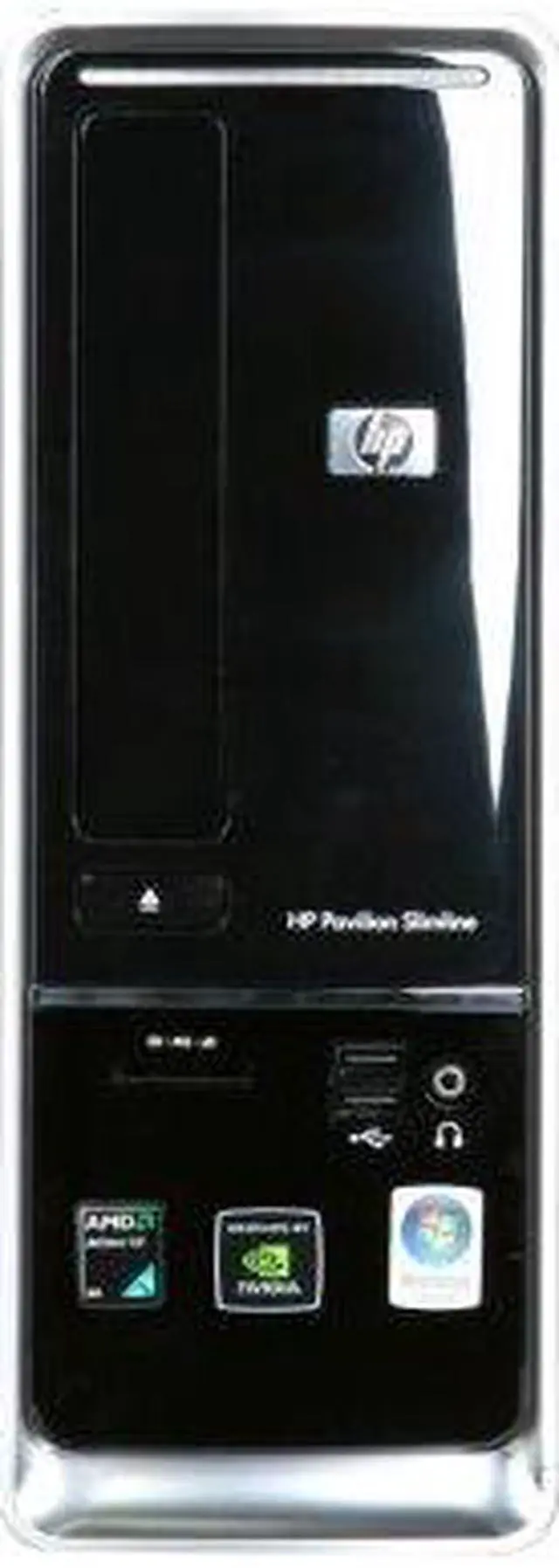 Alt view image 2 of 8 - HP Desktop PC Pavilion Slimline S5120F (NP187AA#ABA) AMD Athlon X2 7750 4GB DDR2 500GB HDD NVIDIA GeForce 6150 SE Windows Vista Home Premium 64-bit