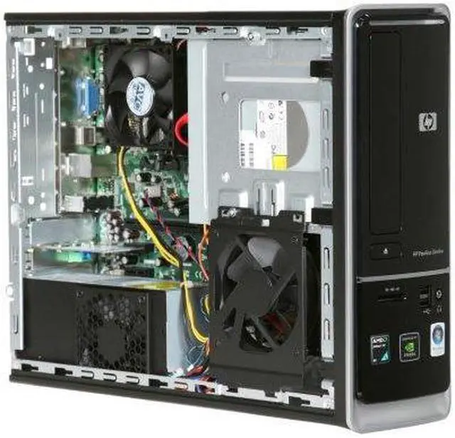 Alt view image 6 of 8 - HP Desktop PC Pavilion Slimline S5120F (NP187AA#ABA) AMD Athlon X2 7750 4GB DDR2 500GB HDD NVIDIA GeForce 6150 SE Windows Vista Home Premium 64-bit
