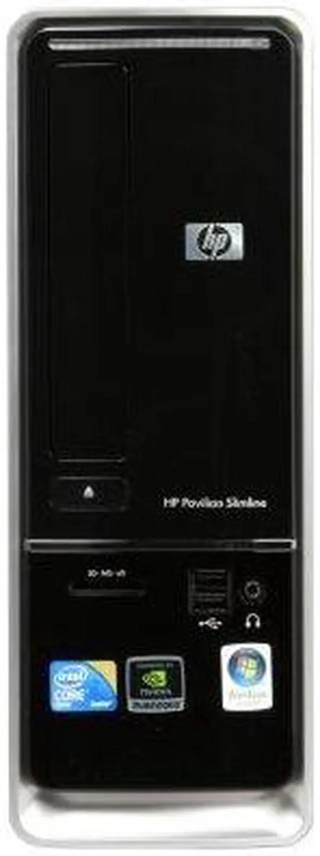 Alt view image 3 of 4 - HP Desktop PC Pavilion Slimline S5160F (NP189AA#ABA) Intel Core 2 Quad Q8200 6GB DDR3 750GB HDD NVIDIA GeForce G210 Windows Vista Home Premium 64-bit