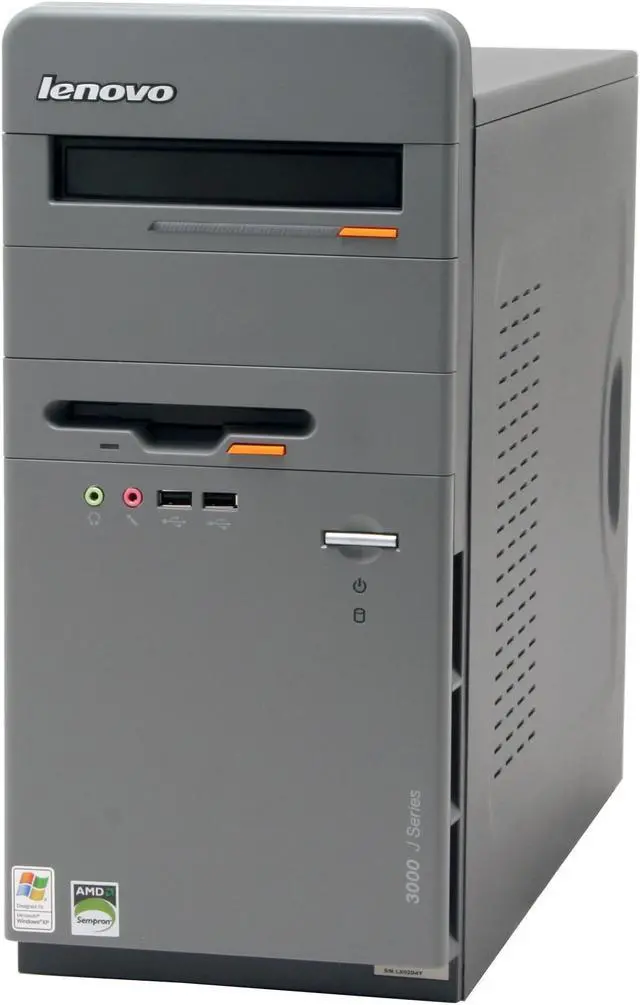 Alt view image 3 of 17 - Lenovo Desktop PC 3000 J105(8258J4U) 3000+ 256MB DDR 80GB HDD Windows XP Home