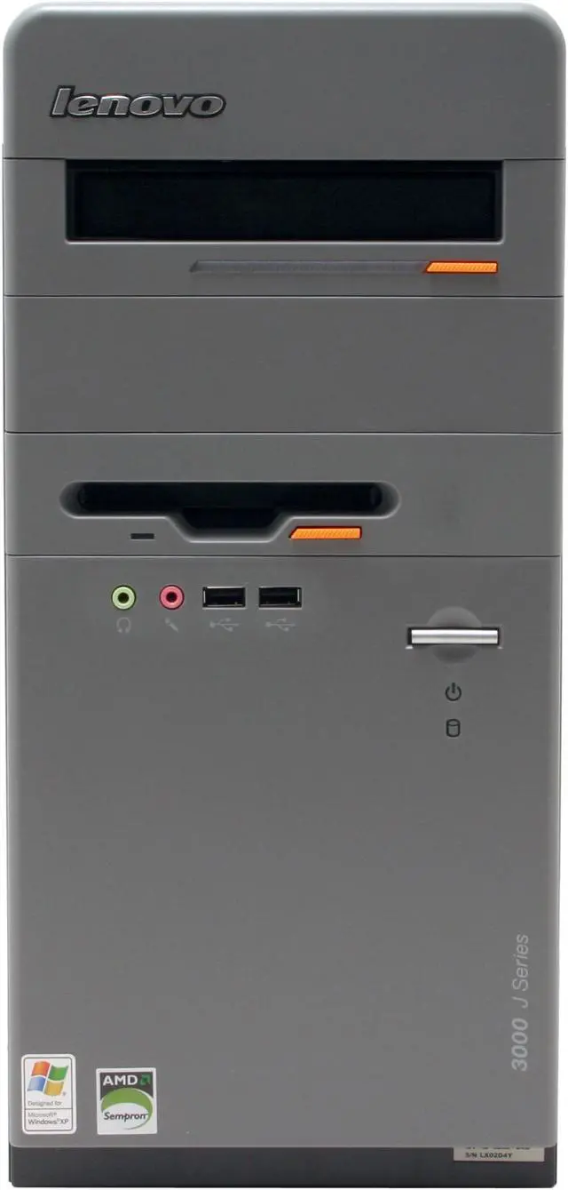 Alt view image 4 of 17 - Lenovo Desktop PC 3000 J105(8258J4U) 3000+ 256MB DDR 80GB HDD Windows XP Home