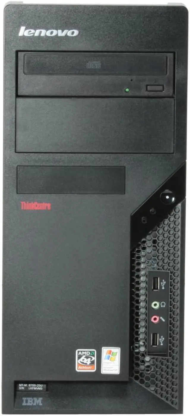 Alt view image 4 of 16 - ThinkCentre Desktop PC A60(870025U) 3500+(2.20 GHz) 512MB DDR2 80GB HDD NVIDIA GeForce 6100 Windows XP Professional