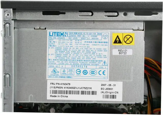 ThinkCentre Desktop PC M55e(9637P1U) Intel Core 2 Duo E6300 1GB DDR2 ...