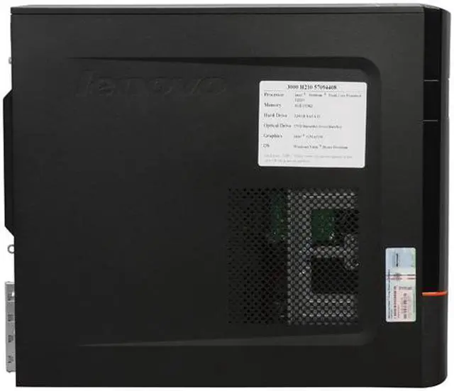 Alt view image 6 of 19 - Lenovo Desktop PC 3000 H Series H210-H3533 (57094408) Intel Pentium E2220 3GB DDR2 320GB HDD Intel GMA 3100 Windows Vista Home Premium