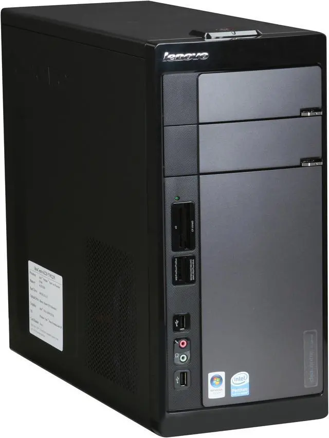 Alt view image 2 of 19 - Lenovo Desktop PC IdeaCentre K220-K3644B (57092255) Intel Pentium E5200 4GB DDR3 500GB HDD Intel GMA X4500 Windows Vista Home Premium 64-bit