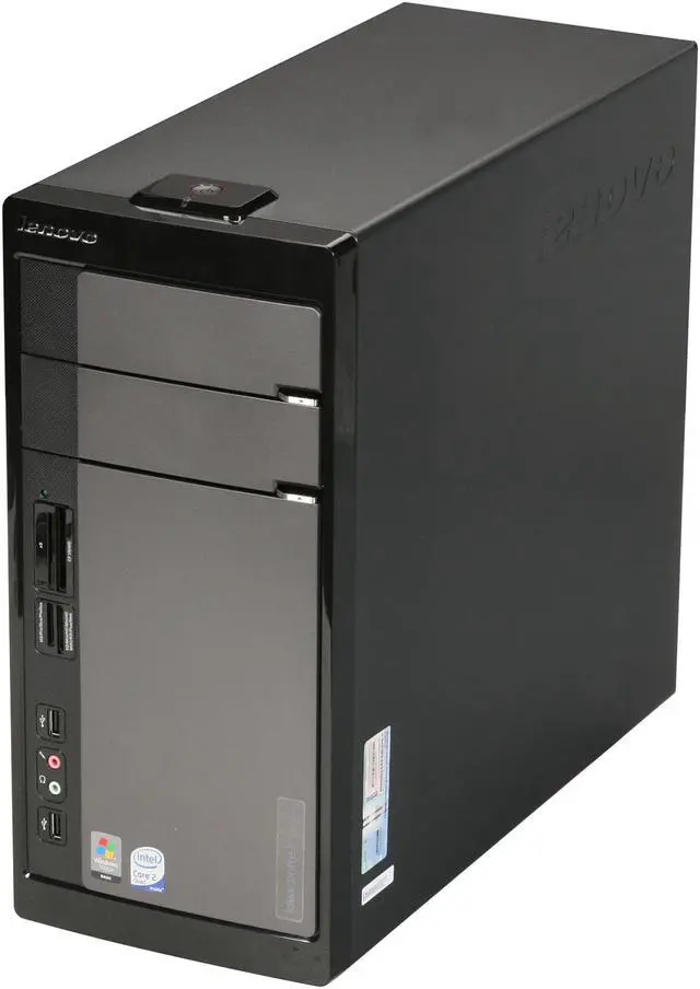 Alt view image 3 of 9 - Lenovo Desktop PC IdeaCentre K230(5359-4GU) Intel Core 2 Quad Q8200 6GB DDR2 640GB HDD Intel GMA 3100 Windows Vista Home Premium 64-bit