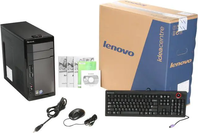 Alt view image 9 of 9 - Lenovo Desktop PC IdeaCentre K230(5359-4GU) Intel Core 2 Quad Q8200 6GB DDR2 640GB HDD Intel GMA 3100 Windows Vista Home Premium 64-bit