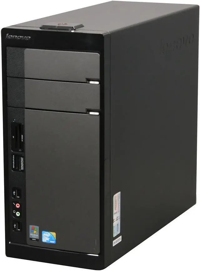 Alt view image 3 of 10 - Lenovo Desktop PC IdeaCentre K230(5359-4PU) Intel Core 2 Quad Q8200 6GB DDR2 640GB HDD Intel GMA 3100 Windows Vista Home Premium 64-bit