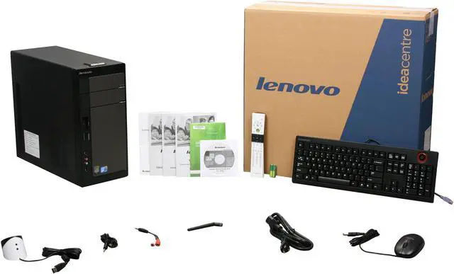 Alt view image 10 of 10 - Lenovo Desktop PC IdeaCentre K230(5359-4PU) Intel Core 2 Quad Q8200 6GB DDR2 640GB HDD Intel GMA 3100 Windows Vista Home Premium 64-bit
