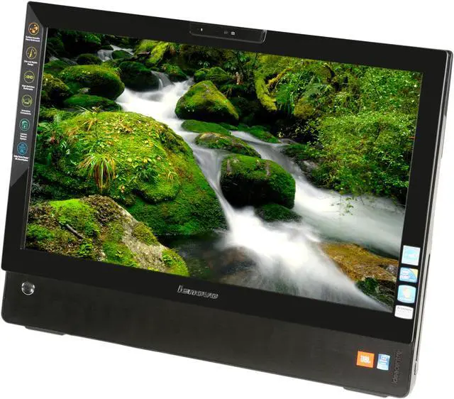 Alt view image 3 of 9 - Lenovo Desktop PC IdeaCentre A700(4024-1AU) Intel Core i7-720QM 4GB DDR3 1TB HDD 23" Touchscreen Windows 7 Home Premium 64-bit
