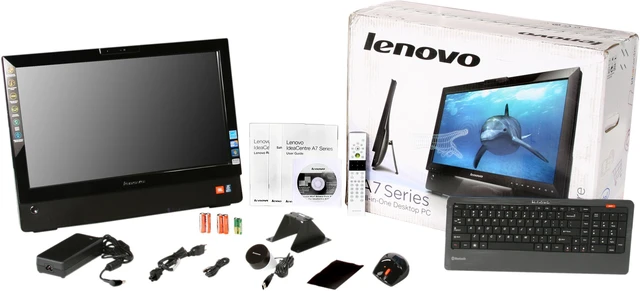 Alt view image 9 of 9 - Lenovo Desktop PC IdeaCentre A700(4024-1AU) Intel Core i7-720QM 4GB DDR3 1TB HDD 23" Touchscreen Windows 7 Home Premium 64-bit